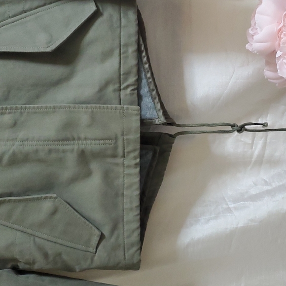 THEORY AILEENE OLIVE GREEN 3 IN ONE HOODIED JACKET SIZE M - Picture 6 of 16